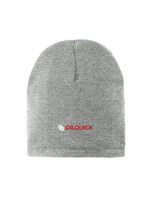 Dark Medium Grey Fleece-Lined Beanie Cap w/OilQuick Logo