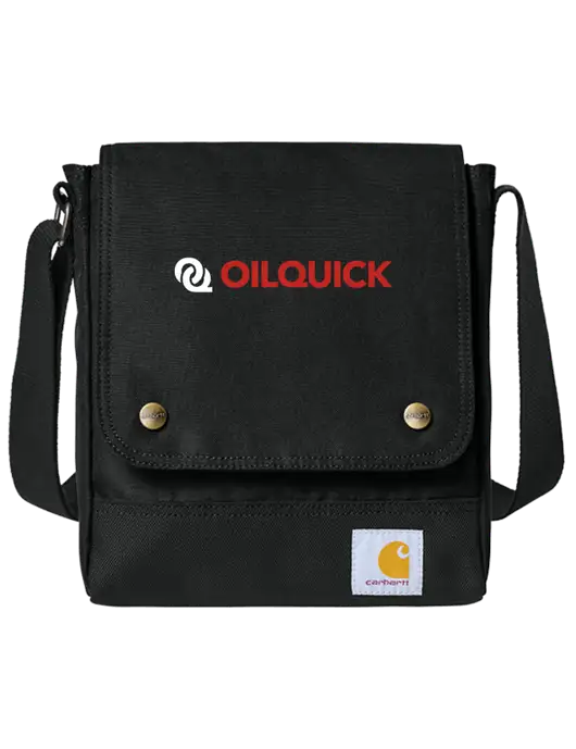 Carhartt Black Crossbody Snap Bag w/OilQuick Logo