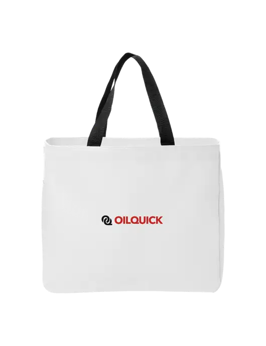 Essential White Tote w/OilQuick Logo