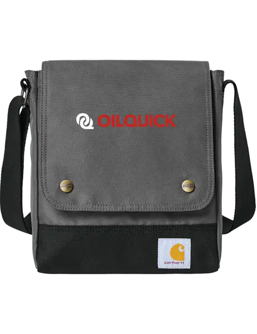 Carhartt Medium Grey Crossbody Snap Bag w/OilQuick Logo