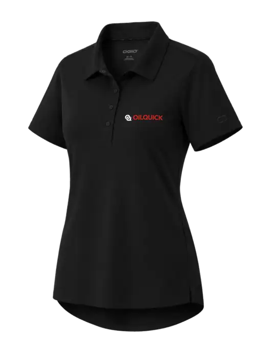 OGIO Womens Envision Black Polo w/OilQuick Logo