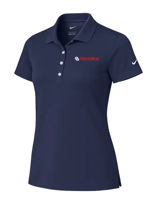Nike Womens Dark Navy Tech Basic Dri-FIT Polo
 w/OilQuick Logo