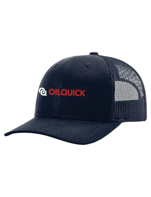 Richardson 112+ R-Flex Dark Navy Trucker Cap w/Dark Navy Mesh w/OilQuick Logo