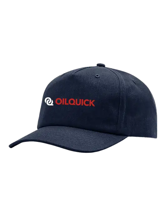 Richardson 5-Panel Navy Relaxed Gramps Cap w/OilQuick Logo